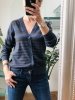 Sweter Paski Bawełna Blue